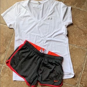 Pink/Black Nike Lounge Shorts